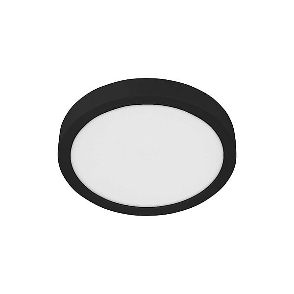 LED-Deckenlampe Fueva 5 IP44 4000K schwarz Ø28,5cm günstig online kaufen