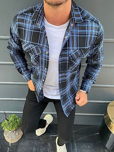 Megaman Jeans Karohemd Megaman Herren Holzfäller Hemd günstig online kaufen