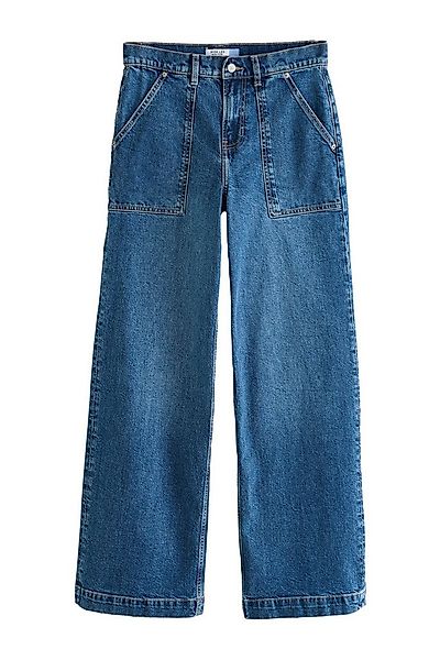 Next Weite Jeans Utility-Hochbundjeans mit weitem Bein (1-tlg) günstig online kaufen