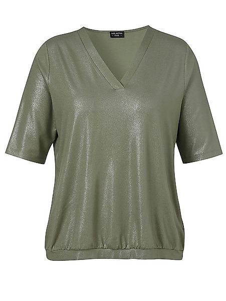 VIA APPIA DUE Shirtbluse T-Shirt V-Ausschnitt 1/2 Arm Druck günstig online kaufen