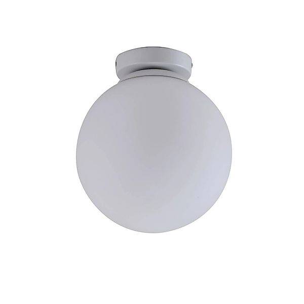 Lindby Deckenlampe Meriala 9639325 in Weiß aus Glas 1-flammig E27 Wohnzimme günstig online kaufen