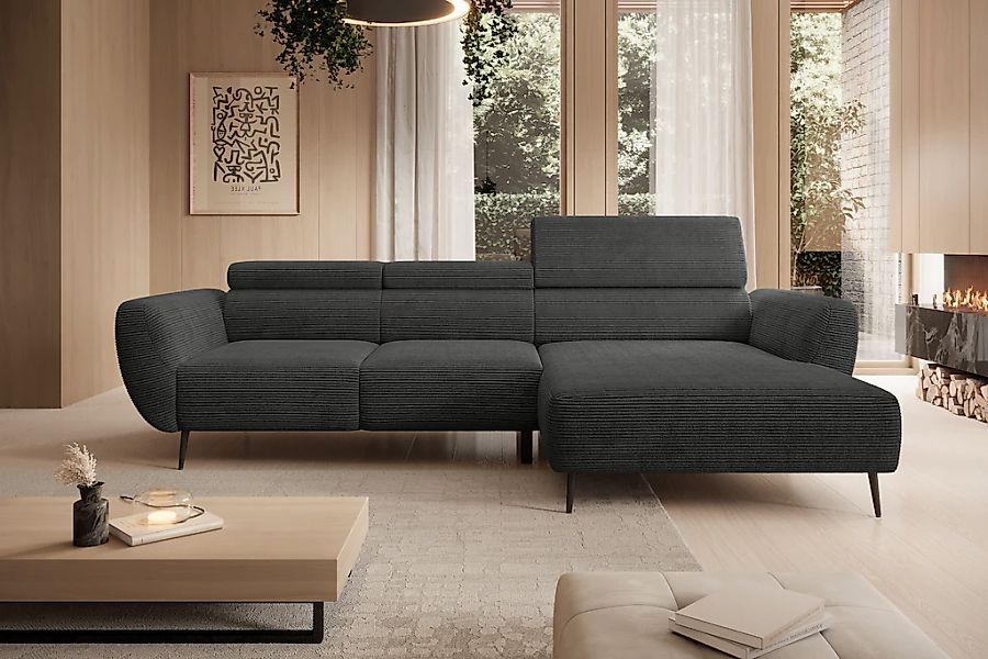 WERK2 Ecksofa "Alisson, mit elektrischer Sitztiefenverstellung, L-Form, Bre günstig online kaufen