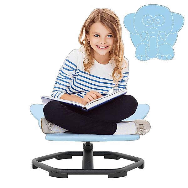 COSTWAY Drehstuhl, Kinderstuhl mit Rutschfester Metallbasis, günstig online kaufen