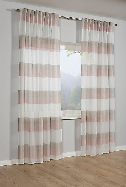 GARDINIA Gardine "Schal mit Gardinenband Etamine" verdeckte Schlaufen 1 Stk günstig online kaufen