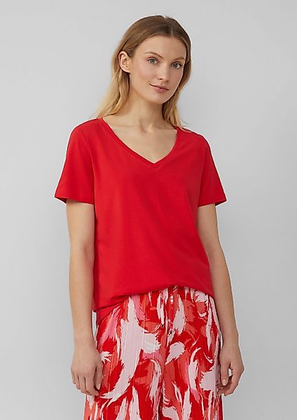 s.Oliver Kurzarmshirt T-Shirt T-Shirt mit V-Ausschnitt günstig online kaufen