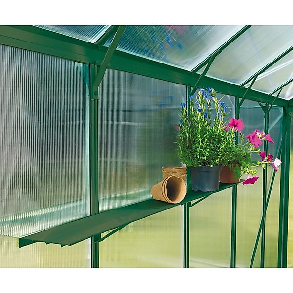 Vitavia Wandregal, Alu grün, BxT: 122x15 cm günstig online kaufen