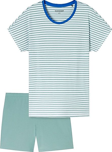 Schiesser Pyjama Damen-Shorty Single-Jersey Streifen günstig online kaufen