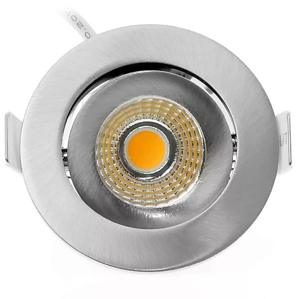 LED Einbaustraler 2700K in Silber 5W 450lm IP54 günstig online kaufen