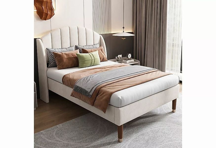 Celya Polsterbett Home Schlafzimmer Bett mit flachen Nudeln Rahmen und Kopf günstig online kaufen
