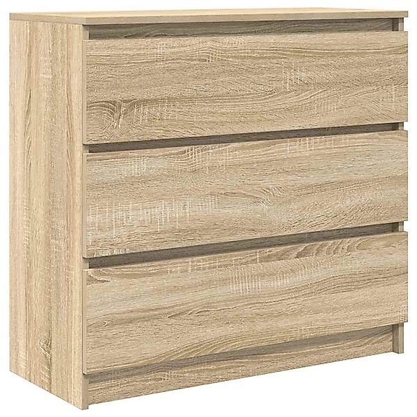 vidaXL Sideboard Sonoma-Eiche 80x35x76 cm Holzwerkstoff 861735 günstig online kaufen