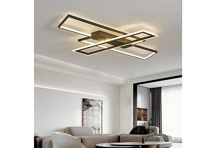 OYLCDI Deckenleuchten LED Deckenlampe Ø60cm,Dimmbar mit Fernbedienung für W günstig online kaufen