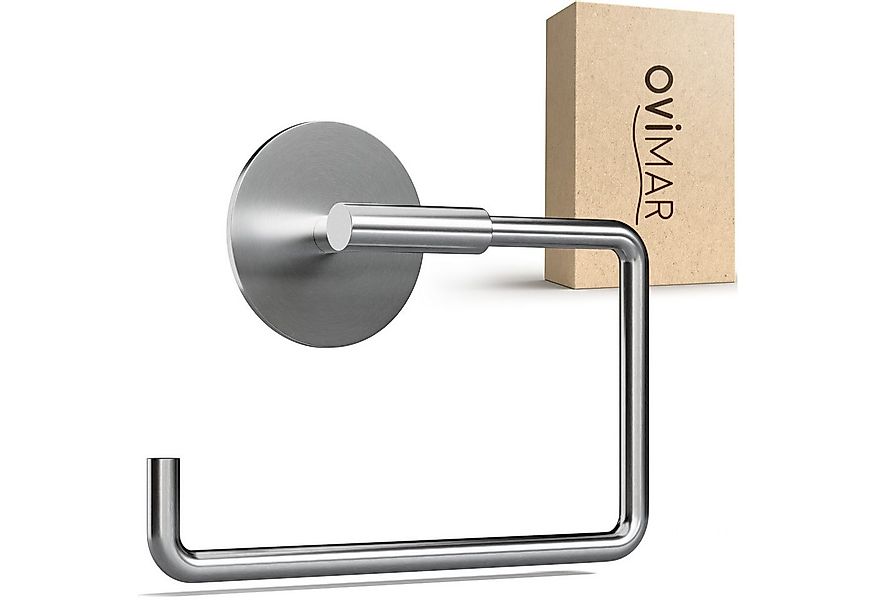 ovimar Toilettenpapierhalter Hammerodde (1-St), aus Edelstahl in Silber zur günstig online kaufen