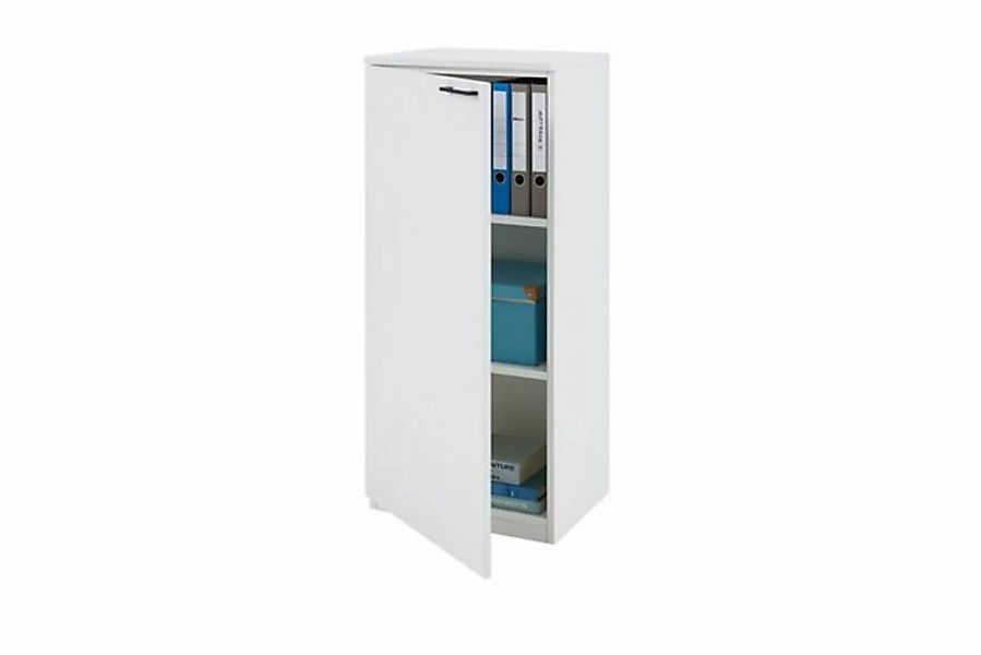 boho office® Aktenschrank be.smart 40 cm breit Tür links in weiß mit schwar günstig online kaufen