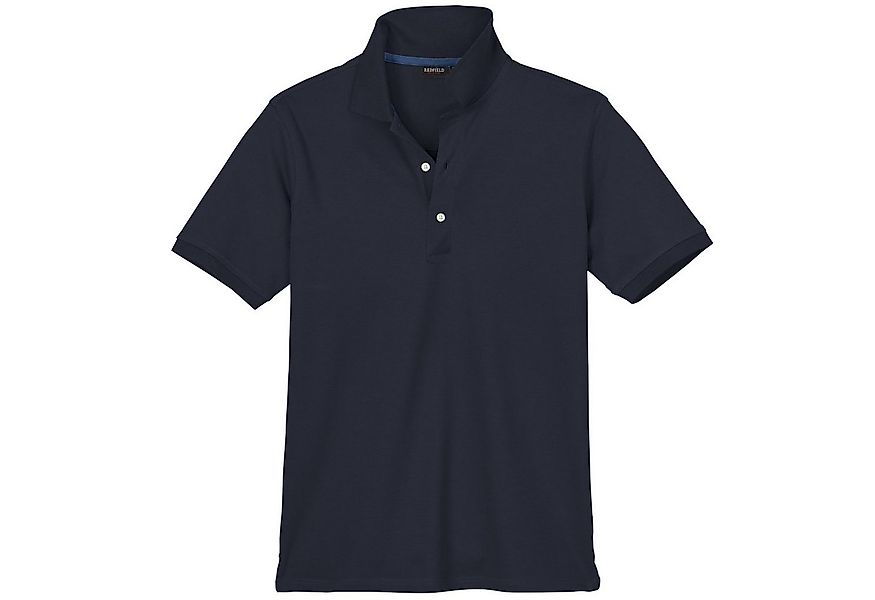 redfield Poloshirt Redfield Basic Stretch-Poloshirt Übergröße navy günstig online kaufen