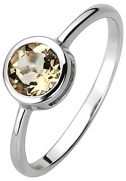 JOBO Fingerring, 925 Silber mit Citrin günstig online kaufen