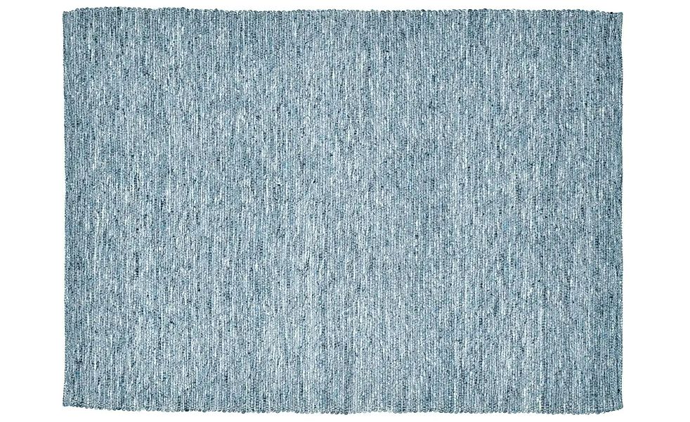 SANSIBAR Sylt Wollteppich  Hörnum ¦ blau ¦ Wolle ¦ Maße (cm): B: 190 H: 1,2 günstig online kaufen