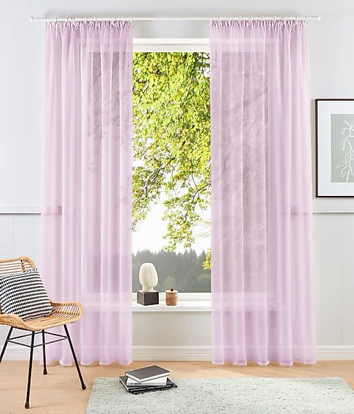 my home Gardine »XANA mit Ösen, Kräuselband oder Schlaufen« Kräuselband 1 S günstig online kaufen
