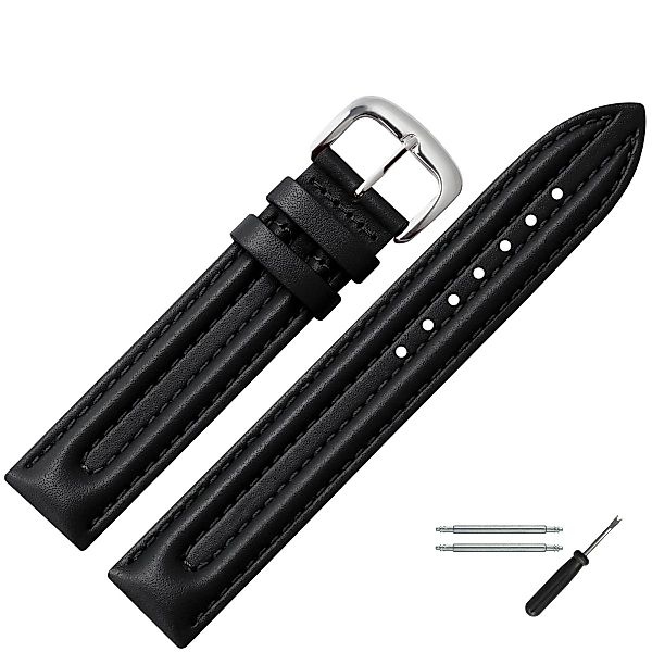 MARBURGER Uhrenarmband 20mm Leder günstig online kaufen