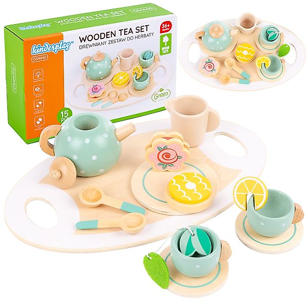 kinderplay Spiel-Kochgeschirr Tee-Set aus Holz – günstig online kaufen