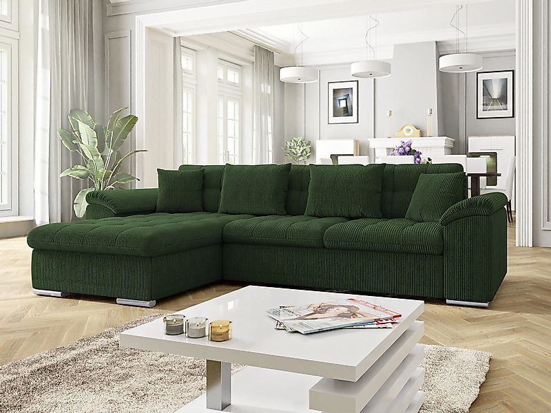 MIRJAN24 Ecksofa Diana Cord, mit Bettkasten günstig online kaufen