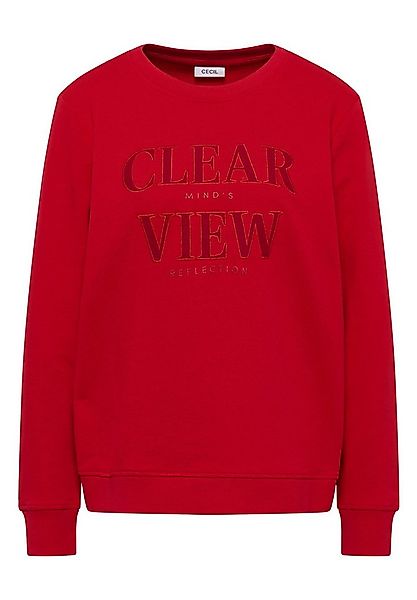 CECIL Sweatshirt Sweatshirt mit Wording (1-tlg) günstig online kaufen