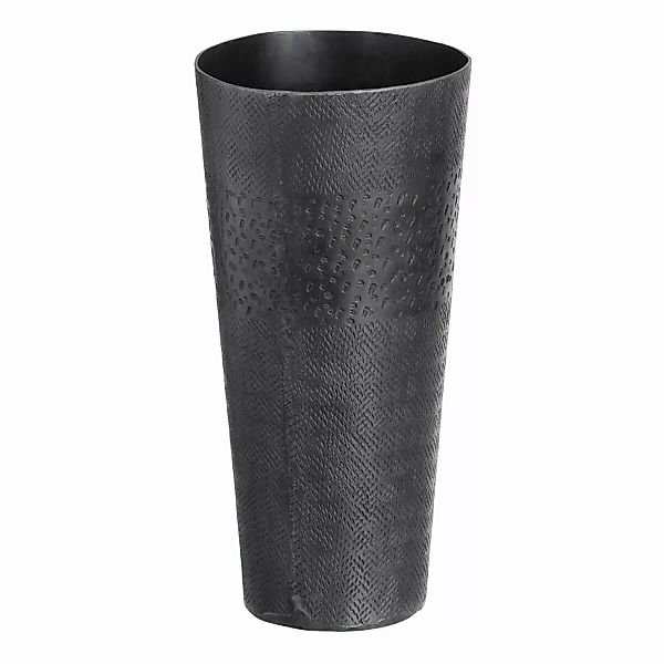 Vase Grau Metall 15 X 15 X 31 Cm günstig online kaufen