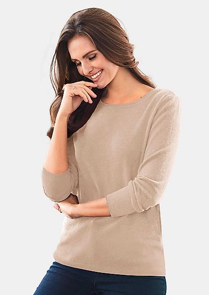 GOLDNER Strickpullover Kurzgröße: Kaschmirpullover mit U-Boot günstig online kaufen
