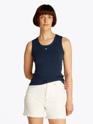 Tommy Jeans Tanktop "TJW ESSENTIAL RIB TANK EXT" mit gerippter Struktur günstig online kaufen
