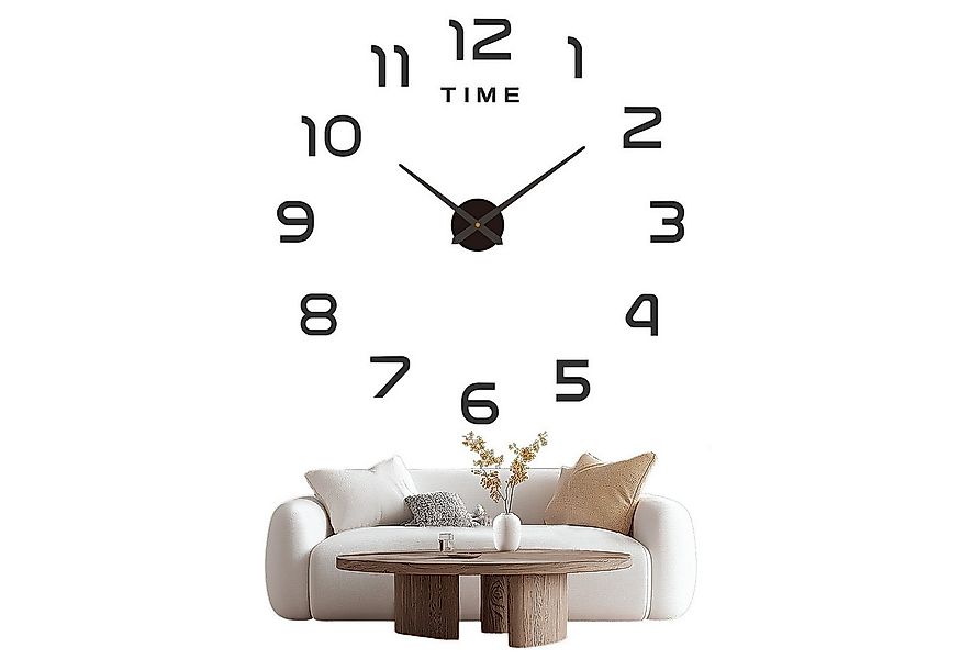 MODFU Wanduhr Acryl Wanduhr DIY Wand Uhr 3D Spiegel Uhr Zahlen Uhr (80-130 günstig online kaufen