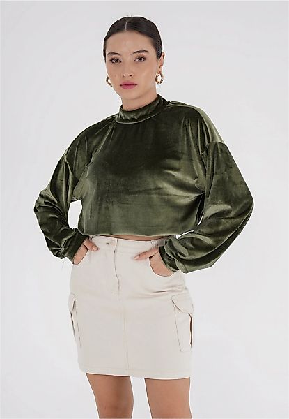 freshlions Klassische Bluse "Remy", (1 tlg.), mit Knopfleiste im Nacken günstig online kaufen