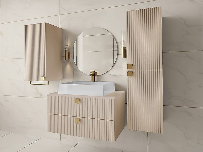 MIRJAN24 Badmöbel-Set Gariano I, (4er-Set, mit Siphon, Waschbecken, 2x Bade günstig online kaufen