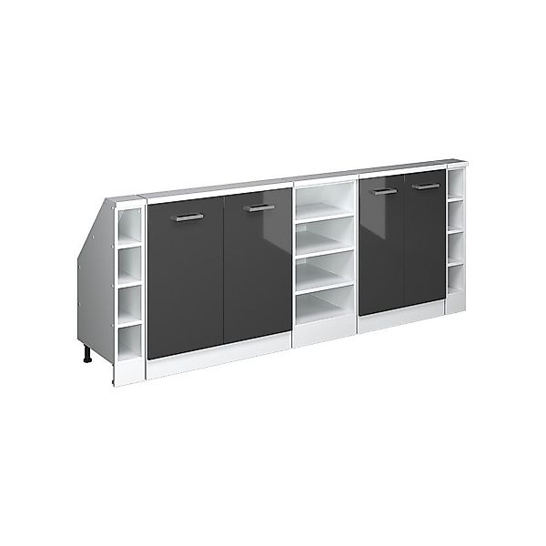 Vicco Unterschrank R-Line, Anthrazit Hochglanz/Weiß, 215 günstig online kaufen