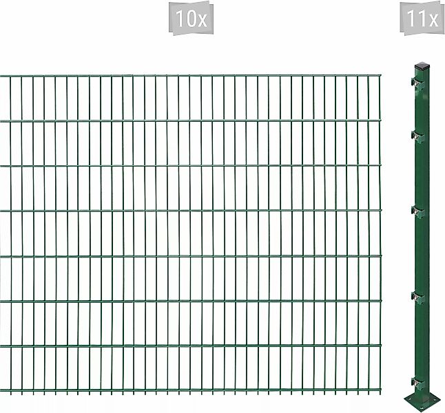 Arvotec Doppelstabmattenzaun "ESSENTIAL 143 zum Aufschrauben", Zaunhöhe 143 günstig online kaufen