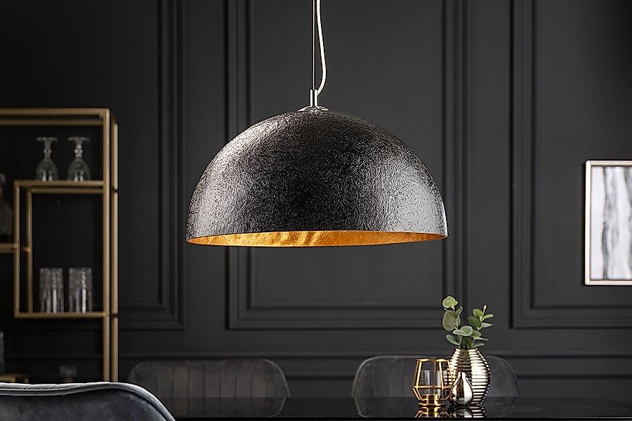riess-ambiente Hängeleuchte GLOW 50cm schwarz / gold, ohne Leuchtmittel, Wo günstig online kaufen