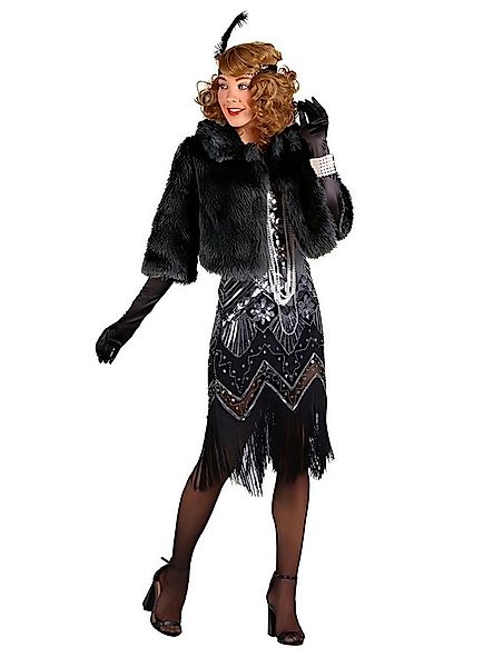 thetru Kostüm Kunstfell Bolero 20er Jahre, Kurzes Jäckchen aus flauschigem günstig online kaufen