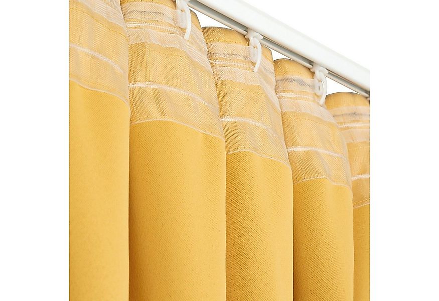 Eurofirany Vorhang MILAN Blickdichte Vorhänge mit festen Gardinenhaken, Ver günstig online kaufen