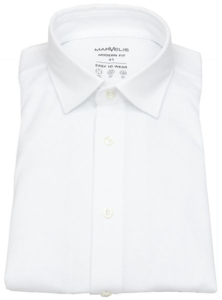 MARVELIS Langarmhemd Modern Fit leicht tailliert günstig online kaufen
