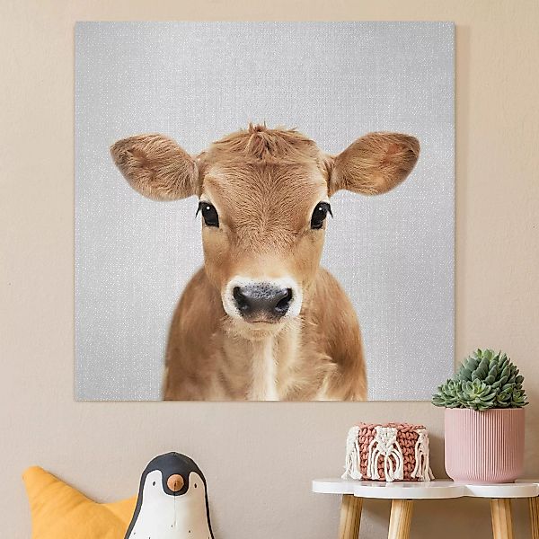Leinwandbild Baby Kuh Kira günstig online kaufen