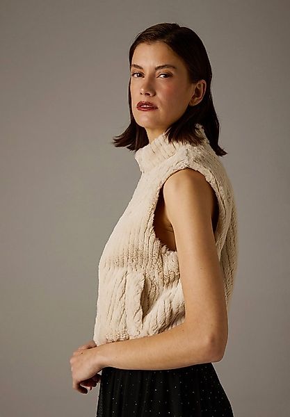 MORE&MORE Plüschweste Fake Fur Waistcoat günstig online kaufen