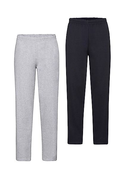 Fruit of the Loom Sweathose (Packung, 2-tlg) Jogger mit offenem Beinabschlu günstig online kaufen