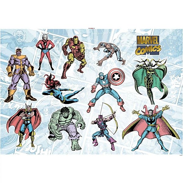 Komar Deko-Sticker Marvel Collection 100 x 70 cm günstig online kaufen