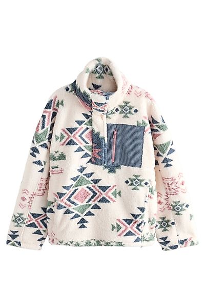 Next Fleecejacke Borg-Fleece mit halben Reißverschluss günstig online kaufen
