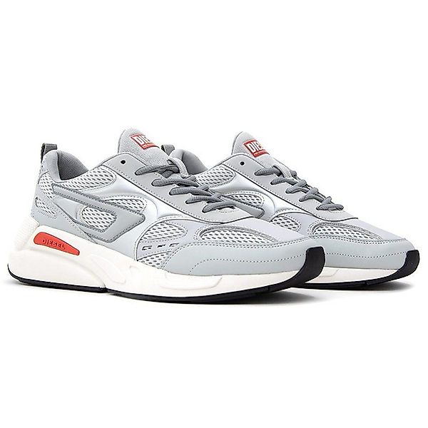 Diesel Low Sneaker - Mesh Grau günstig online kaufen