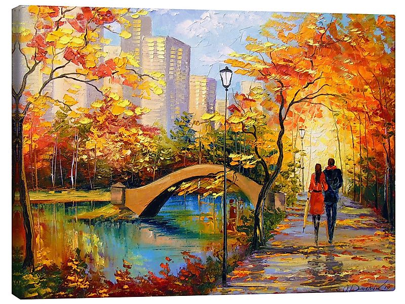 Posterlounge Wandbild Herbst-Spaziergang in New York, günstig online kaufen