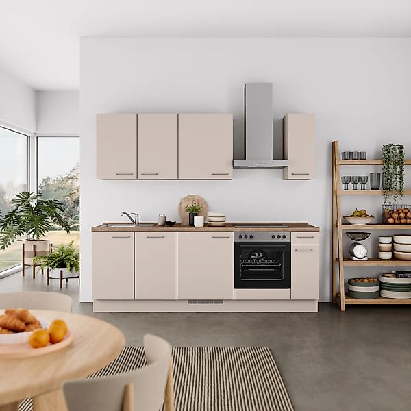 nobilia Küchenzeile ""Laser I", Ausrichtung wählbar, Breite 240 cm" vormont günstig online kaufen