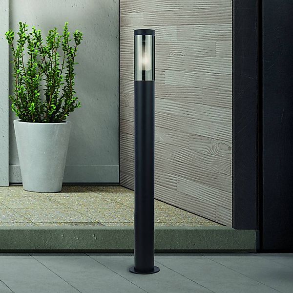 Wegeleuchte Batton, IP44, schwarz, Höhe 90 cm, Metall günstig online kaufen