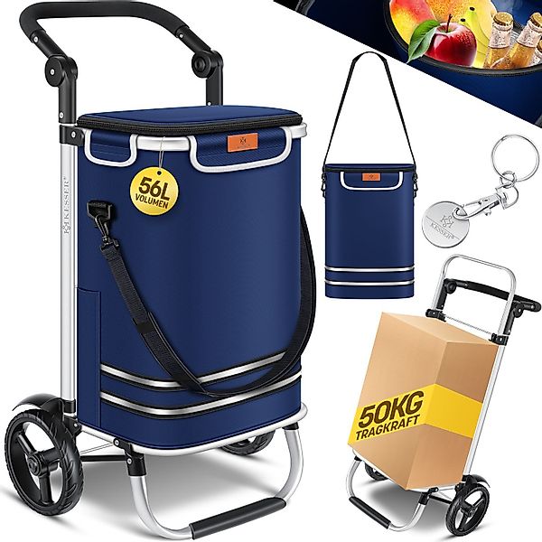 KESSER Einkaufstrolley, klappbar mit 56L Kapazität günstig online kaufen