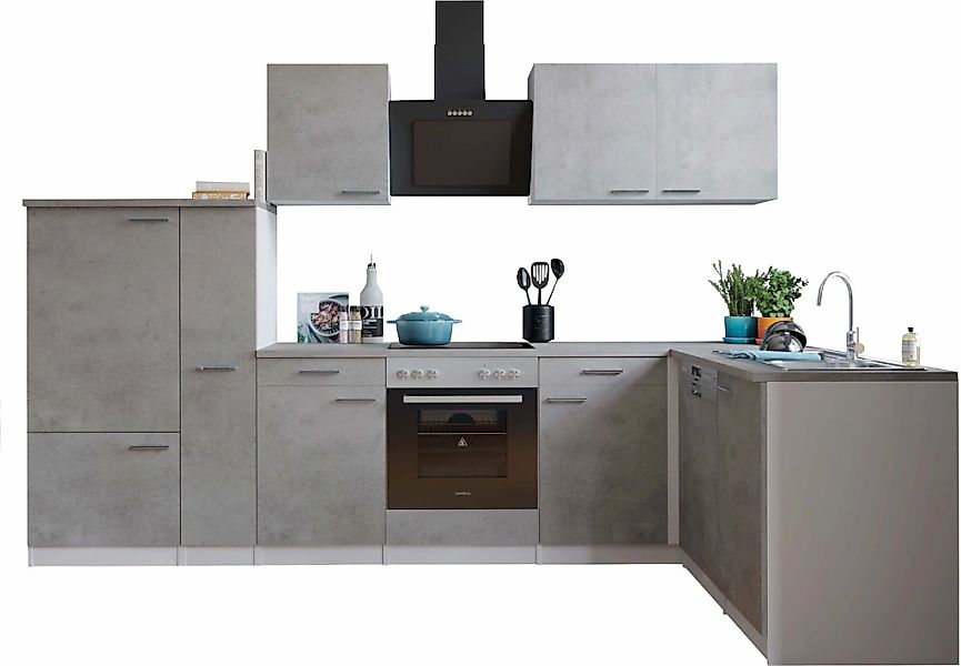 MESANA Winkelküche "Malia", Breite 310 cm, 85 cm Arbeitshöhe, in exklusiver günstig online kaufen