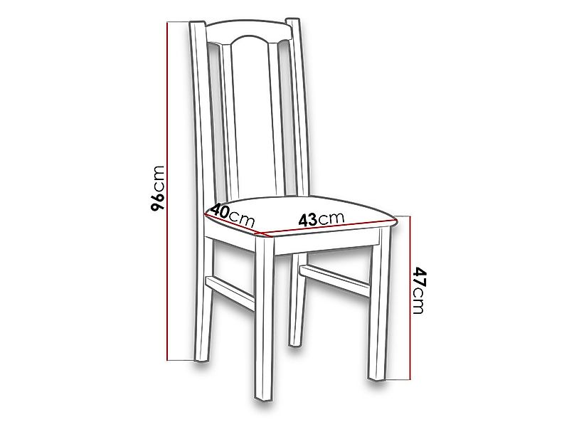 MIRJAN24 Stuhl Bos VII (1 Stück), aus Buchenholz, 43x47x95 cm günstig online kaufen