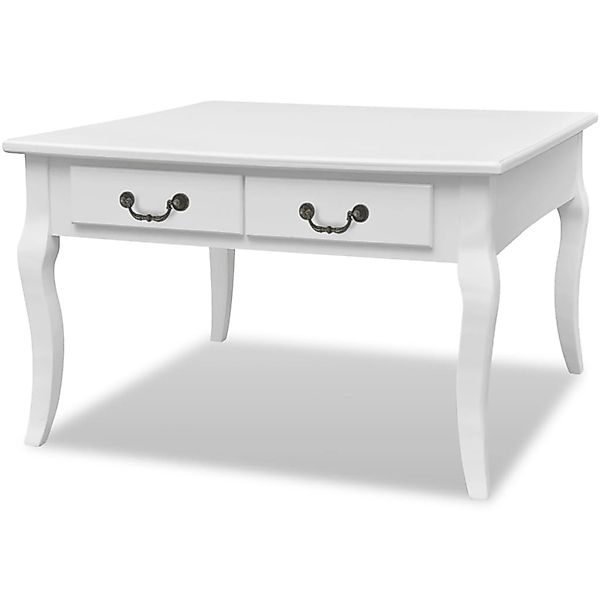 vidaXL Couchtisch mit 4 Schubladen Weiß 242436 günstig online kaufen